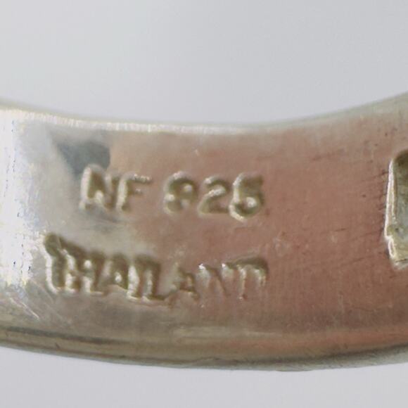 Sterling Silver Wrap Ring Size 7.75 Double Band Modernist 925 NF Vintage - Picture 9 of 14